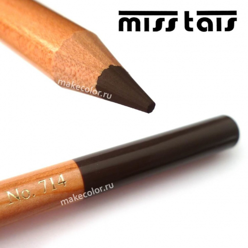 Карандаш для глаз Miss Tais (Чехия) №714 темно-коричневый