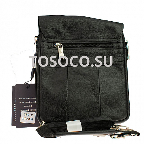 560-2 black сумка Bradford натуральная кожа 24x20x7
