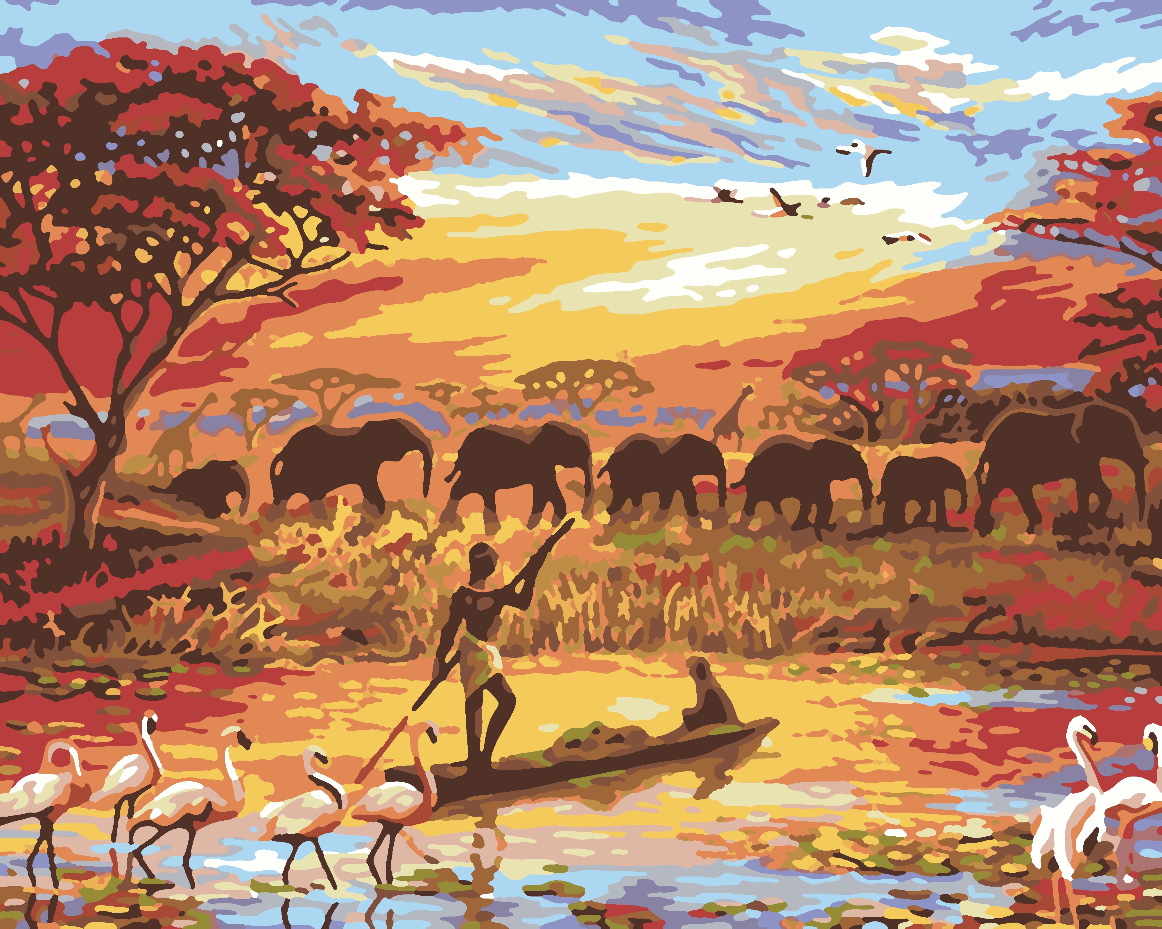 Пейзажи Африки живопись