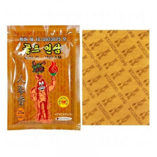 Korean Gold Insam Pad - Противовоспалительный пластырь с женьшенем 25 ...