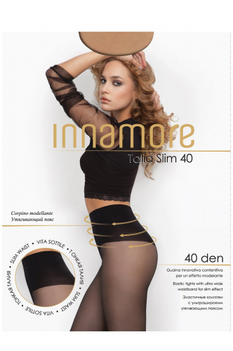 INNAMORE, Женские эластичные колготки с ультрашироким утягивающим поясом 40 INNAMORE