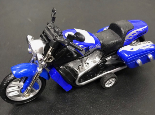 Мотоцикл синий (+звук)