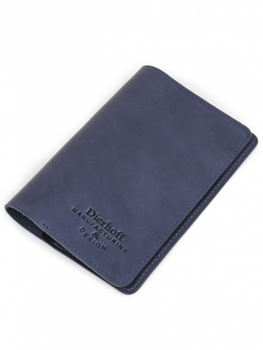 Мужская кожаная обложка для паспорта Dierhoff Д 6013-900