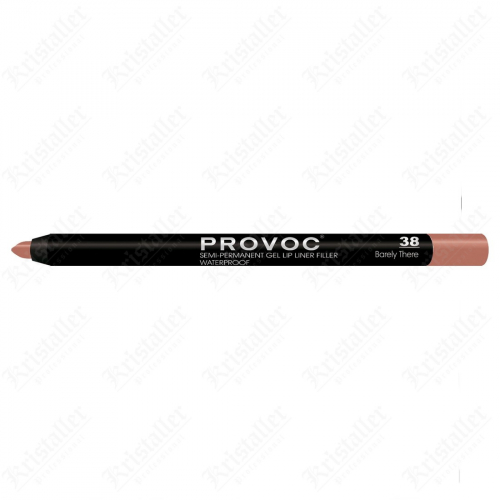 Гелевая подводка для губ в карандаше, Provoc 038 Barely There