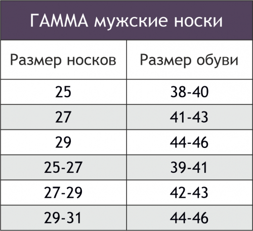 Гамма, Носки мужские махровые Гамма