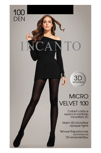INCANTO, Женские мягкие бархатистые колготки из микрофибры 100 INCANTO