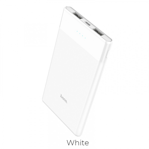 Мобильное зарядное устройство Hoco B35D Entourage, 5000 mAh, 2.1A, 2USB (белый)