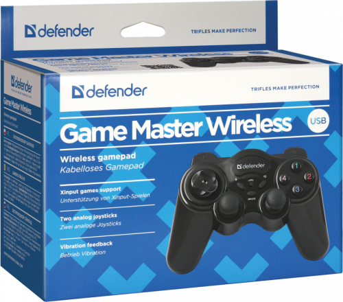 Джойстик Defender Game Master, беспроводной, USB (черный)
