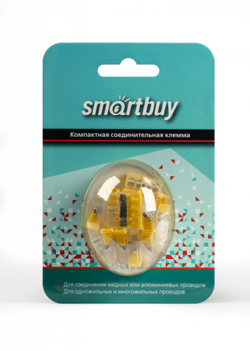 Строительно-монтажная клемма Smartbuy SBE-pwco-4-rp, 4 отверстия, 0,75-2,5 мм2, розничная упаковка