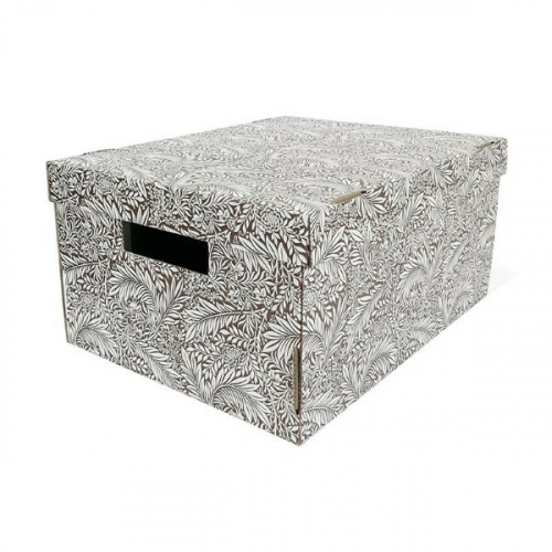 Коробка для хранения 37*28*18 см Мелисса кофейный 0014