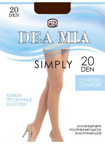 КОЛГОТКИ ЖЕНСКИЕ 1455 DEA MIA SIMPLY 20,NERO DEA MIA