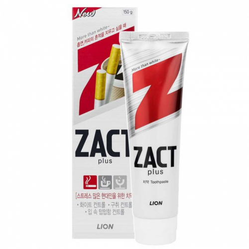 LION Зубная паста от табачного налета Zact lion toothpaste 150g