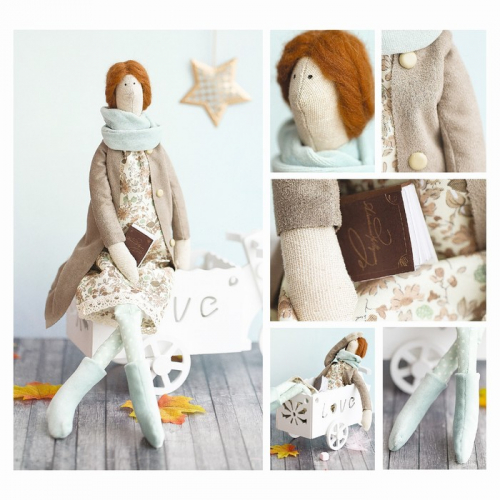 Интерьерная кукла «Юсти», набор для шитья, 18 × 22 × 3.6 см