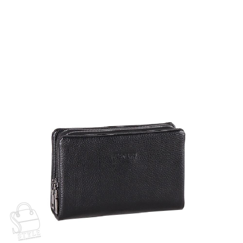 Клатч мужской кожаный 117H black Heanbag