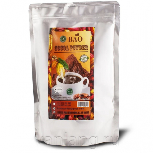 12.203 Какао-порошок BAO 100%,  500 г/ Сocoa powder 500g  