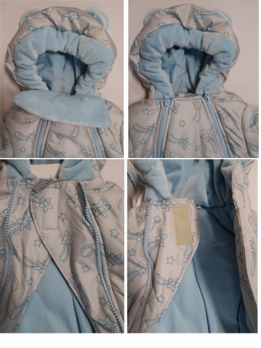 Комбинезон зимний Звезды ( утепл. 300 г/м) 1304-08