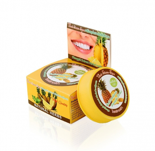 Зубной порошок с ананасом 25 гр Thai Siam Spa Pineapple Extract Herbal Toothpaste, 5.00
                1