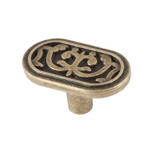 Ручка-кнопка, Д45 Ш25 В25, античная бронза