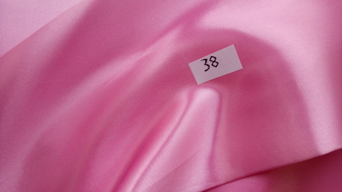 Атлас - сатин (100 г/м.п) розовый №38 ширина 150 см