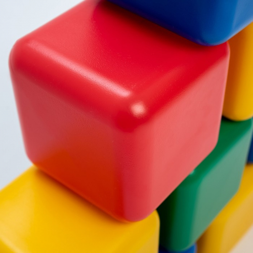Набор цветных кубиков, 6 штук, 12 х 12 см