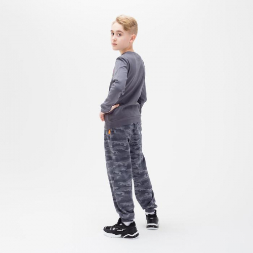 Свитшот для мальчика, цвет серый, рост 158 см