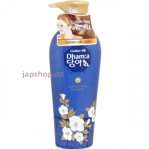 Dhama Golden Silk Шампунь для волос восстановление поврежденных волос, 400 мл