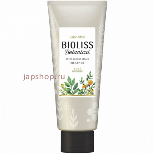 Bioliss Botanical Extra Damage Repair Восстанавливающая маска для поврежденных волос, с цветочно-фруктовым ароматом, 200 гр (4971710391442)
