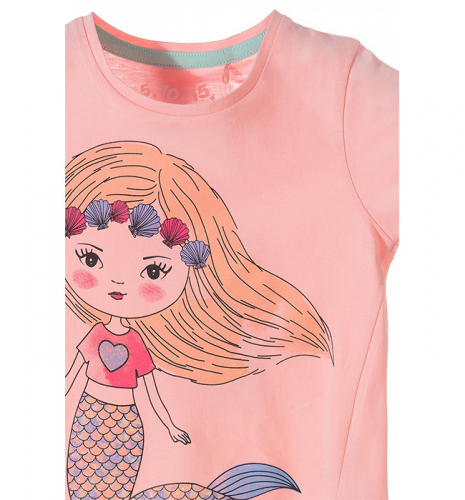 Комплект (футболка, шорты) для девочек 3P3603-0895