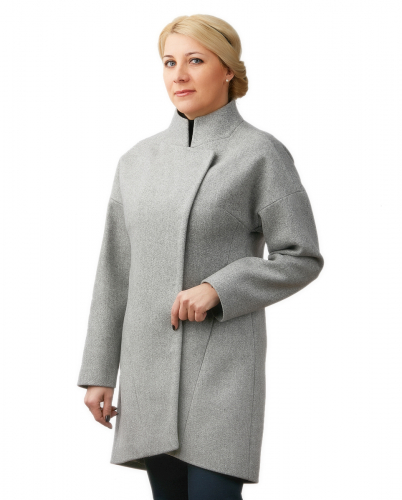 Лузана  демисезонное пальто ( серый ) Серый