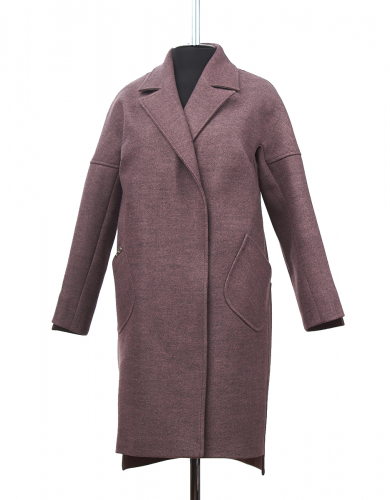 Элит демисезонное пальто Пурпурный меланж