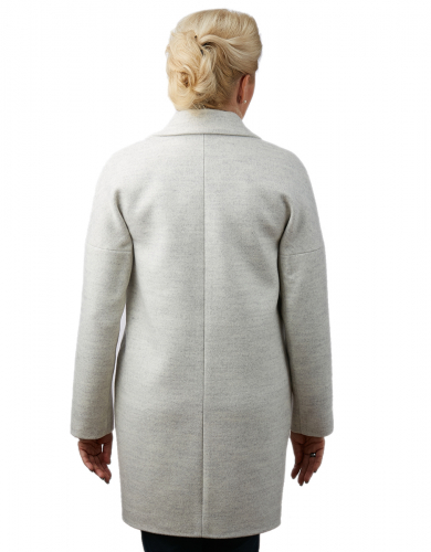 Мона  демисезонное пальто Белый