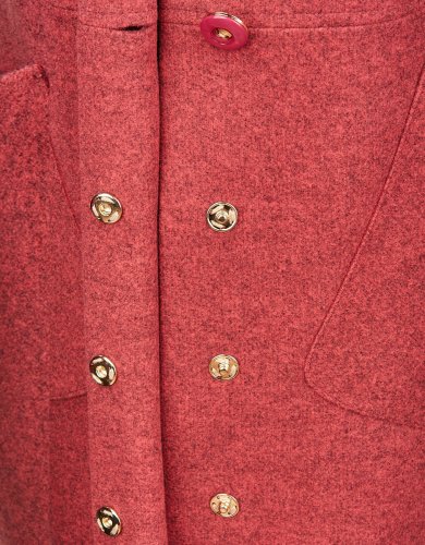 Кристи   демисезонное пальто Красный