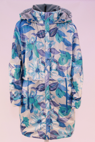 Куртка демисезоная подростковая Селена Голубые лилии