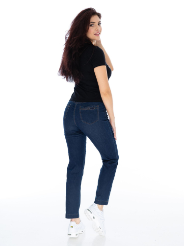 Слегка приуженные синие летние джинсы ЕВРО (ряд 48-60) арт. M-BL73044-XL-161-2 р. 23 25