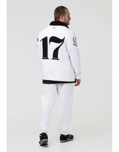 Куртка тренировочная унисекс (белый/черный) u04102fs-wb191