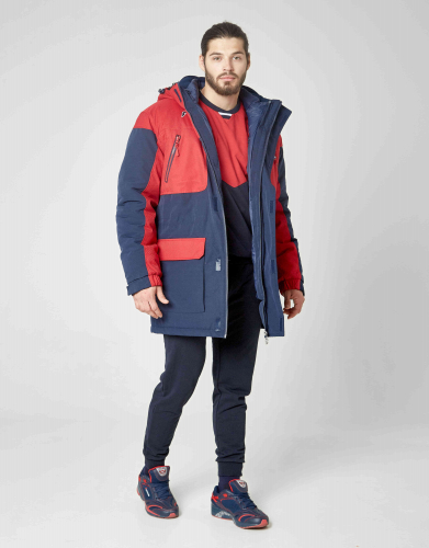 Куртка утепленная мужская (красный/синий) m08210g-rn192