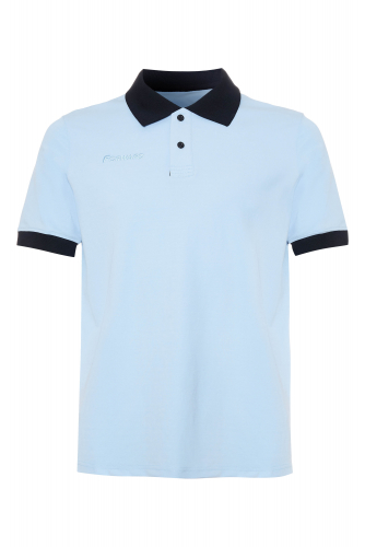 Рубашка поло мужская (голубой) m13210fs-aa192