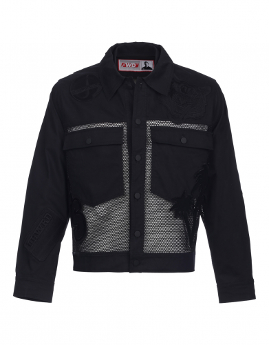 Куртка джинсовая мужская (черный) m09105fs-bb191