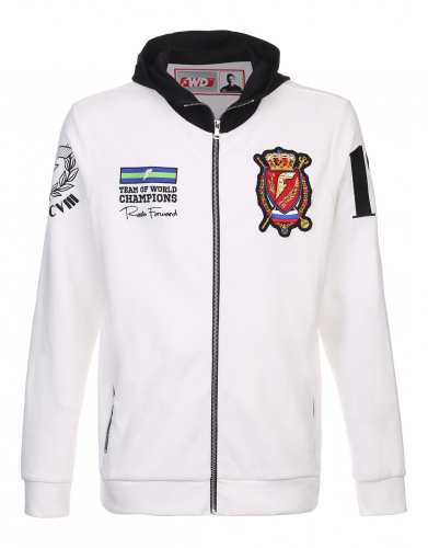 Куртка тренировочная унисекс (белый/черный) u04101fs-wb191
