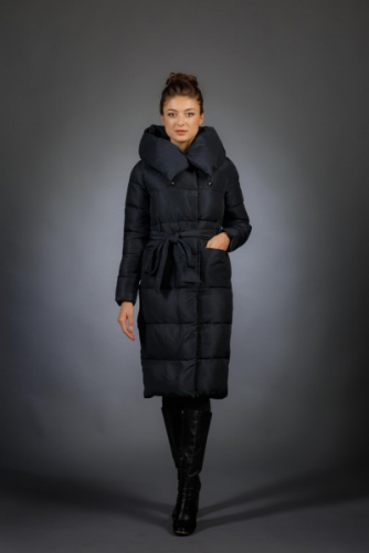 Женская куртка зимняя 186 темно-синий