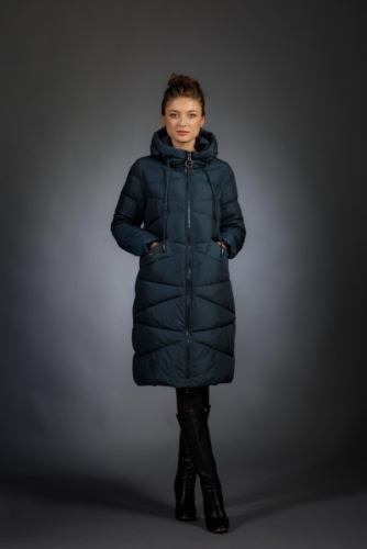 Женская куртка зимняя 18125 цвет индиго