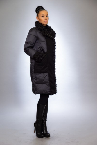 Женская куртка зимняя 9124 черный