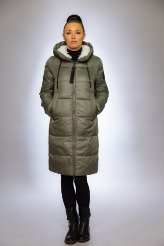 Женская куртка зимняя 19-251 фисташка
