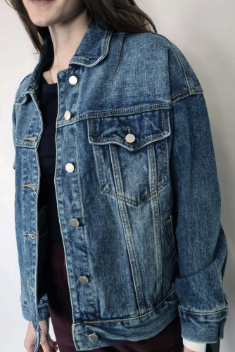 Куртка джинсовая синяя (ряд M-XL) арт. Y001