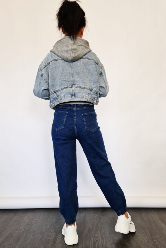 Куртка джинсовая голубая (ряд S-L) арт. Y006-1 2