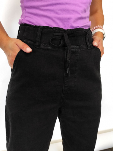 Черные МОМ-джинсы (ряд 25-30) арт. AB553