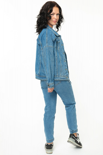 Куртка джинсовая синяя (ряд S-3XL) арт. Y816-1