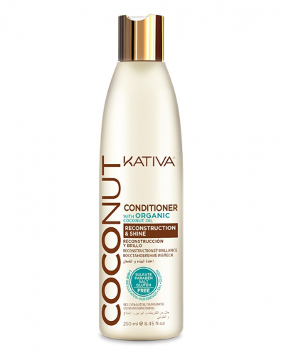 Ст.цена 414,00руб. COCONUT Восстан-й кондиционер с органическим кокосовым маслом для поврежденных волос 250мл Kativa(р)