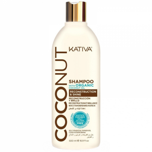 Ст.цена 659,40руб. COCONUT Восстанавл-ий шампунь с органическим кокосовым маслом для поврежденных волос 500мл Kativa(р)
