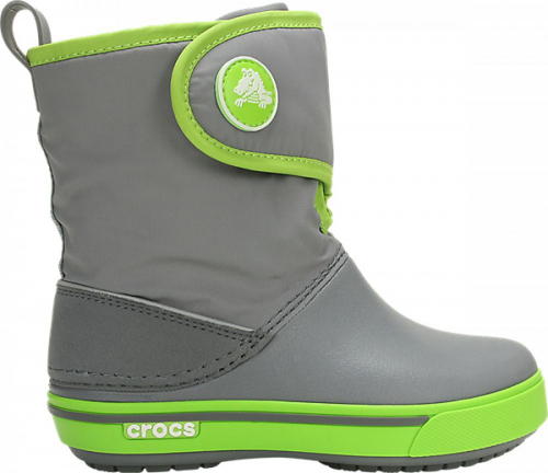обувь детская Crocband™ II.5 Gust Boot Kids Charcoal/Volt Green